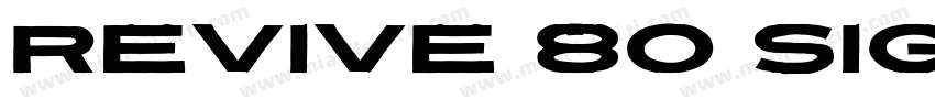 Revive 80 Signature字体转换